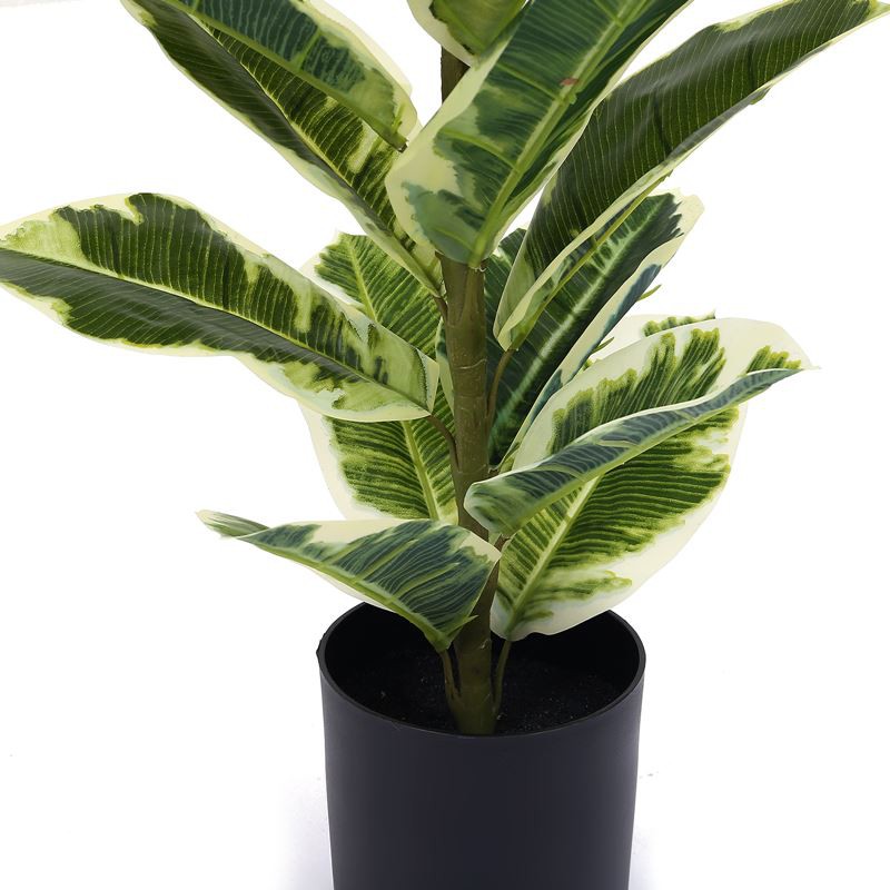 faux potted rubber tree
